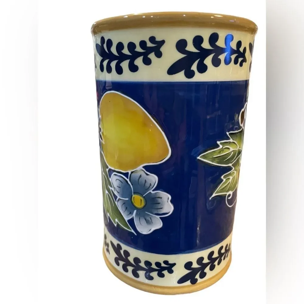 BLUE SKY CERAMIC LEMON LARGE‎ CANISTER